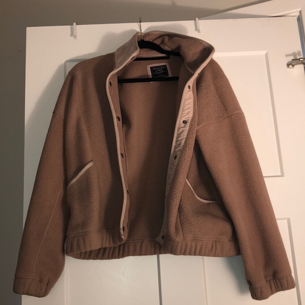Abercrombie & Fitch Fleece Jacket - Size Large